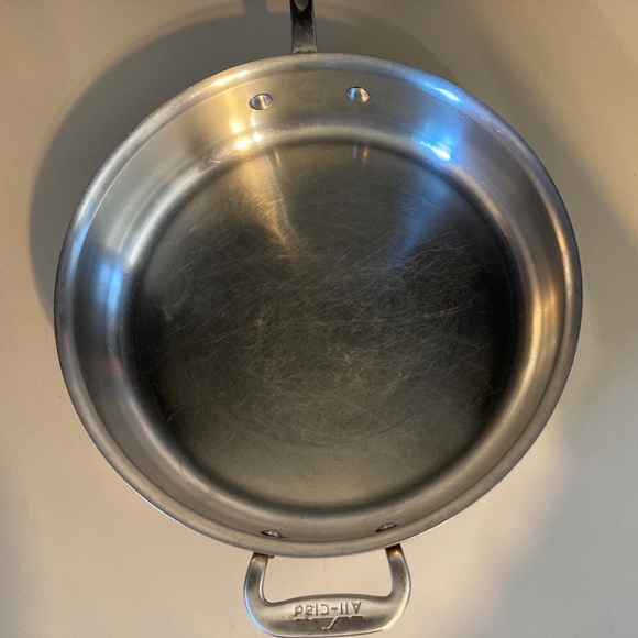 Vtg ALL-CLAD LTD Anodized Stainless Steel 3qt  Sauté Pan NO LID - Picture 2 of 8